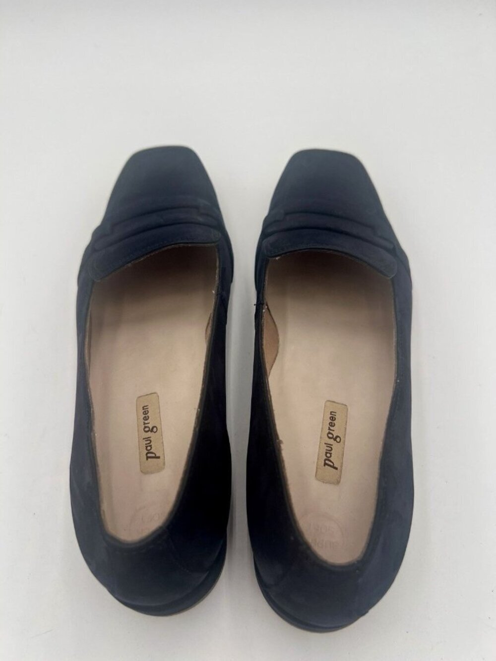 Paul Green Ramona Loafers 10 Navy Suede Slip On Flats Austria Soft Leather EUC - Picture 9 of 16
